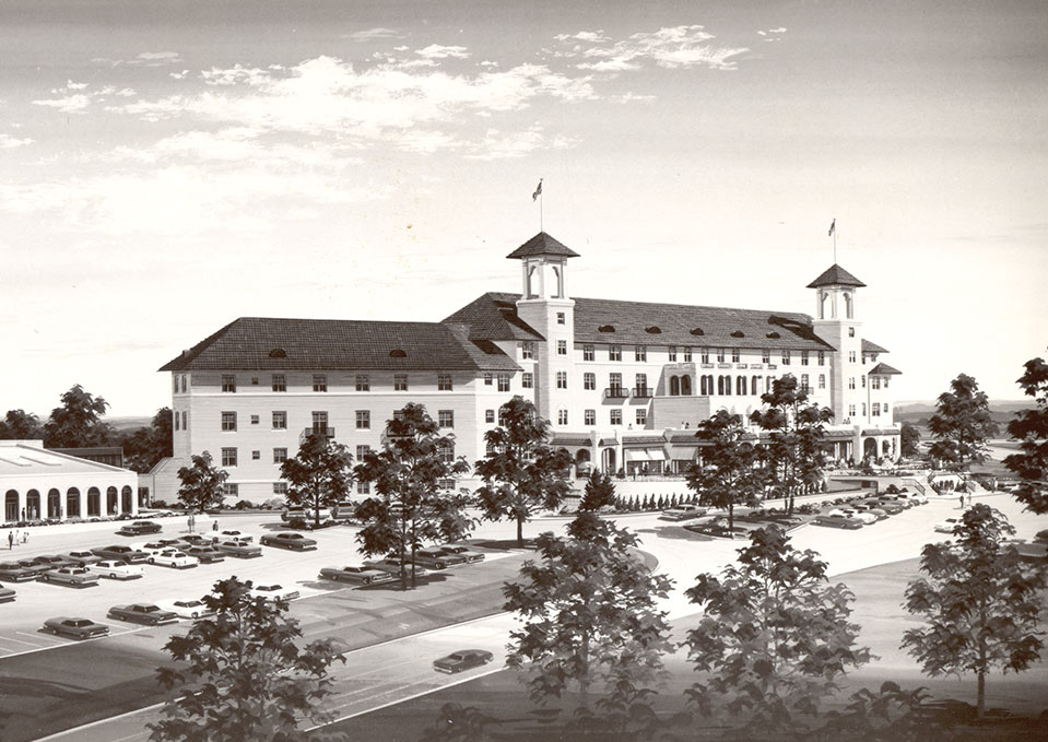 Historic rendering of The Hotel Hershey