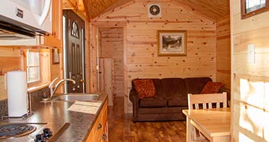 interior of a cabin