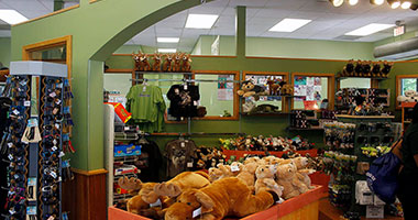 Interior view of The Gift Shop at ZooAmerica