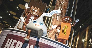 Hershey's Characters at Chocolate World