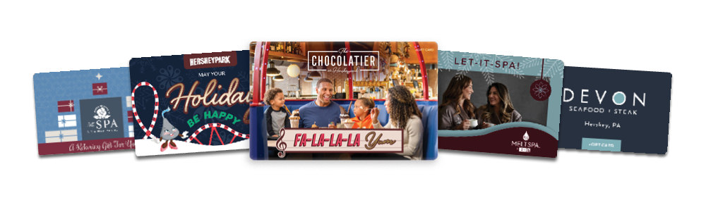 Hershey PA gift cards