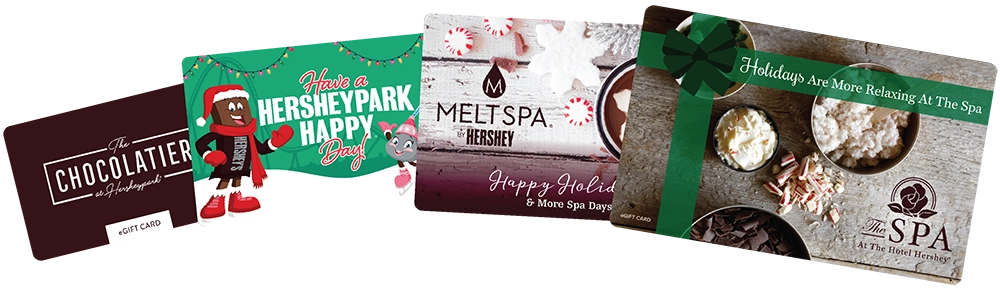 Hershey PA gift cards