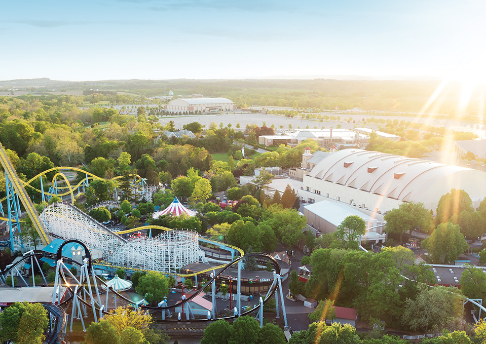 aerial view of Hersheypark