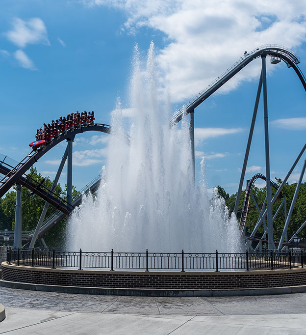 Kisses fountain at Hersheypark