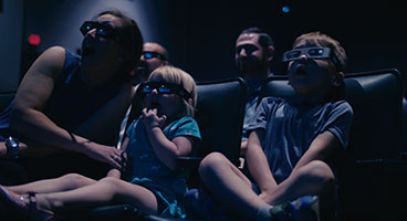 Hershey characters starring in the 4d experience movie