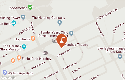 Hershey Theatre map