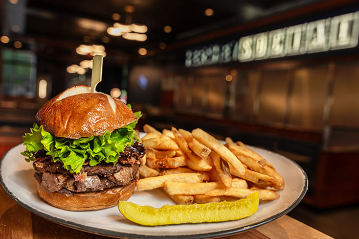 Double Bacon Burger at Hershey Social