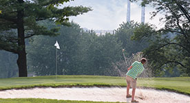 man golfing at Spring Creek golf course