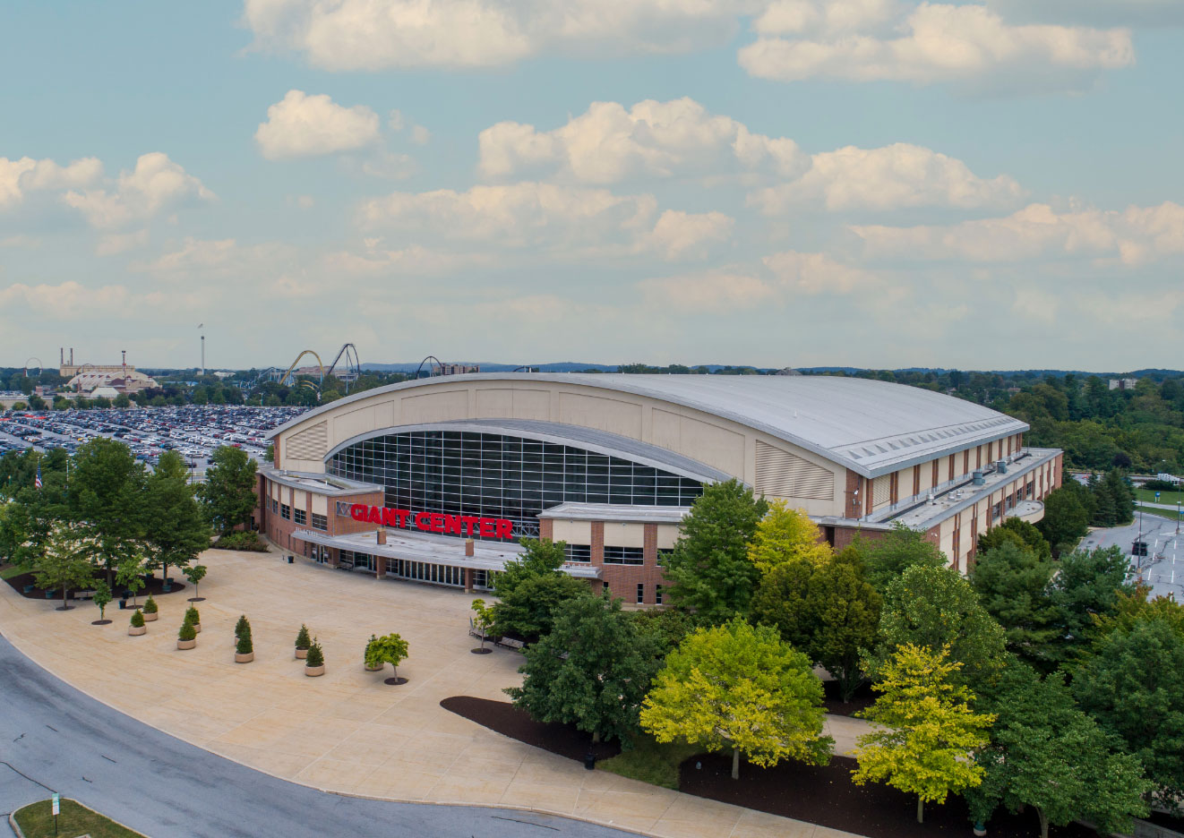 Concert setup at Giant Center 2