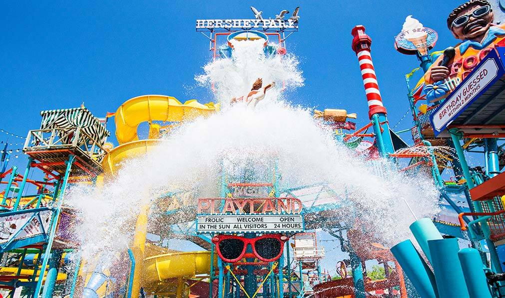 East Coast Waterworks Attraction on the Boardwalk at Hersheypark